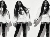 Роскошная Наоми Кэмпбелл снялась в стильной фотосессии для глянца