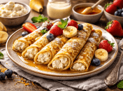 Блинчики с банановой начинкой