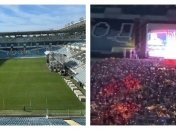 "Скурили" траву: после концерта MONATIK в Одессе стадион "Черноморец" остался без газона (фото до и после)