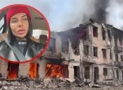 Анна Алхім і руїни лікарні у Дніпрі