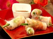 Роллы из баранины в рисовой бумаге