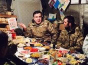 Саакашвили встретил Новый год в блиндаже на Донбассе