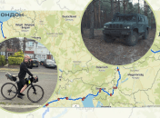 Ілля вирішив повернутися в Україну з Британії велосипедом і заодно допомогти військовим. Фотоколаж "Телеграфу".