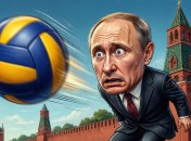 Владимир Путин и сине-желтый мяч