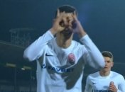 "Придумал с женой": Украинский футболист необычно отпраздновал гол-красавец (видео)