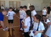 "Эвертон" провел тренировку в одной из школ Киева