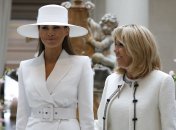 Мелания Трамп и Брижит Макрон