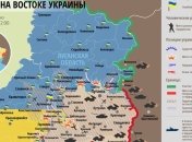 Карта АТО на востоке Украины (10 января)