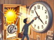 Стрелки часов переводят вперед