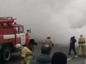 Масштабное ДТП в Киеве: сгорели 3 автомобиля и фура