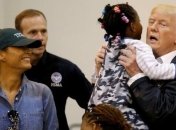 Трамп с женой во второй раз посетили штаты, которые пострадали от урагана