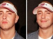 Наконец-то он улыбается: парень отфотошопил фотографии Эминема