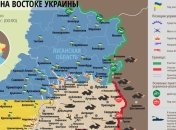 Карта АТО на востоке Украины (23 августа)