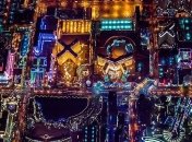 "Город грехов": ночной Лас-Вегас с высоты птичьего полета (Фото)