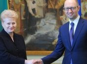 Яценюк встретился c Грибаускайте