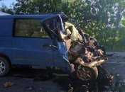 На трассе Одесса-Рени грузовик столкнулся с микроавтобусом