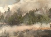 Пожар в Чернобыльской зоне: спасатели за сутки сбросили 370 тонн воды авиацией