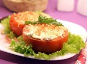 Полезные и вкусные помидоры с сыром и чесноком