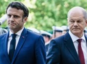 Олаф Шольц та Еманюель Макрон