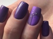 Маникюр 2020: интересные идеи дизайна ногтей в фиолетовом цвете (Фото)