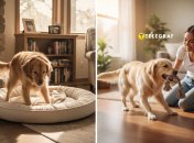 Собака не просто так крутиться на своїй лежанці