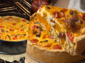 Киш с тыквой и курицей