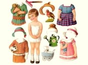Чем занять ребенка: 11 бумажных кукол с одеждой для вырезания