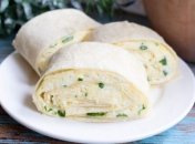 Швидкий рулет з лаваша та варених яєць