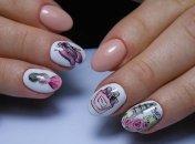 Маникюр 2020: красивый дизайн "девушка на ногтях" (Фото)