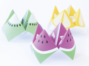 Детская гадалка-оригами с предсказаниями из бумаги