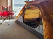 Палатка в комнате