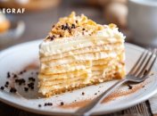 Ленивый торт "наполеон" ничем не уступает классическому (изображение создано с помощью ИИ)
