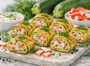 Кабачковые рулетики