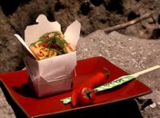 Лапша с курицей и чили