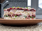 Рецепт вкусного и красивого салатика слоями