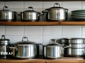 Ідеально чисті каструлі - гордість кожної господині (зображення створено за допомогою ШІ)