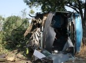 ДТП в Запорожье: перевернулся автобус с 41 пассажиром