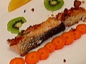 Сёмга с апельсинами и киви