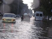 В Днепропетровске за сутки выпала месячная норма дождя