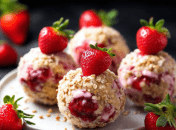 Клубничные шарики с кокосом