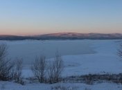 Из-за аномальных морозов замерзло Симферопольское водохранилище