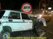 В Киеве ночью столкнулись 4 авто 