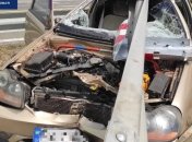 Машина вся в крови: по дороге в аэропорт "Борисполь" отбойник разрезал авто пополам (фото)