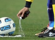 На еврокубковых матчах будет использоваться исчезающий спрей