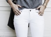 З чим носити світлий денім взимку