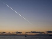 Появилось видео падения на Землю ступени ракеты (Видео)