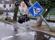 Від удару розвернуло і несло задом по дорозі: в Борисполі потрапив в ДТП Porsche (відео)