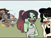 Смешные комиксы о девушке-зомби и ее друзьях монстрах