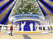Плановый вид елки в Киеве в этом году