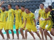 Сборная Украины по пляжному футболу в спарринге победила Азербайджан